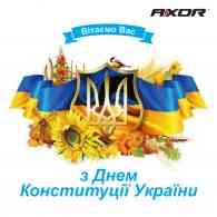 AXOR INDUSTRY вітає всіх з Днем Конституції України!