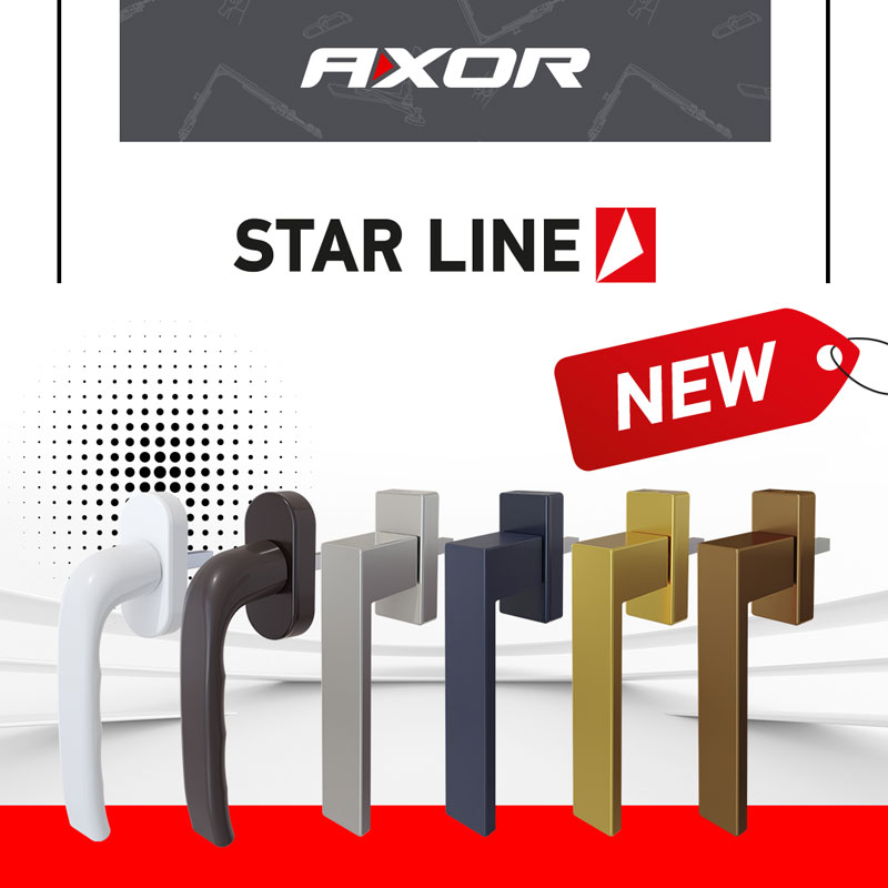 A new product from AXOR - "Star Line series" of window and door handles